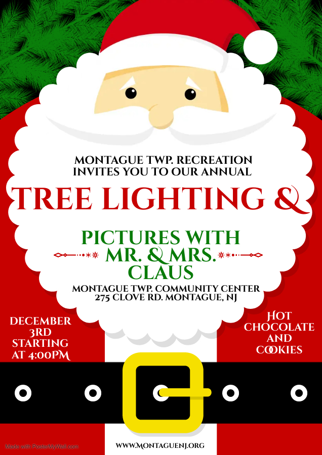 Tree Lighting and Pictures with Santa and Mrs. Claus